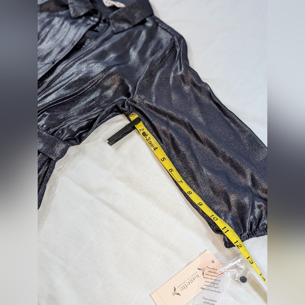 🆕 Nanette Lepore Sheer Metallic Dress (8) - Picture 9 of 16
